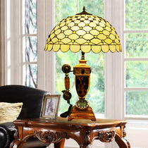 Stained glass retro table lamp living room corner lamp coffee shop lamp wine house lamp glass table lamp