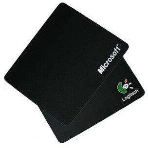 Microsoft Rotech Internet Cafe Office Slip Rat Mat Price-performance Small Black Mat Economy Practical Little Cloth Mat