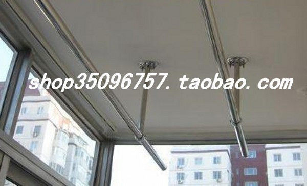 Brand mounted stainless steel clothes rack Clothes rack Shower curtain rod