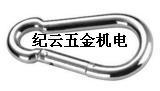 Iron galvanized safety buckle spring hook spring buckle carabiner hook 4*40mm