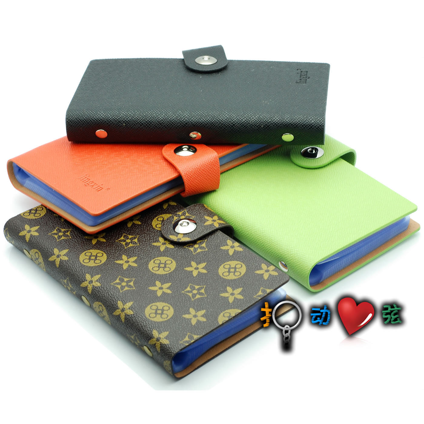 Four-color optional high-grade leather business card book multi-color can enter 150 business cards 150