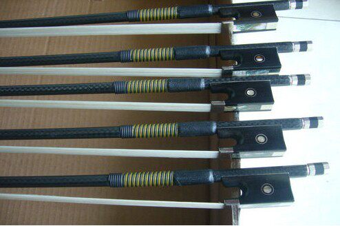High grade violin bow (high grade carbon pliers, high quality white bow hair)