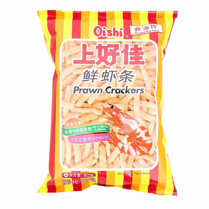 【天猫超市】上好佳鲜虾条40g 休闲膨化食品 零食大王