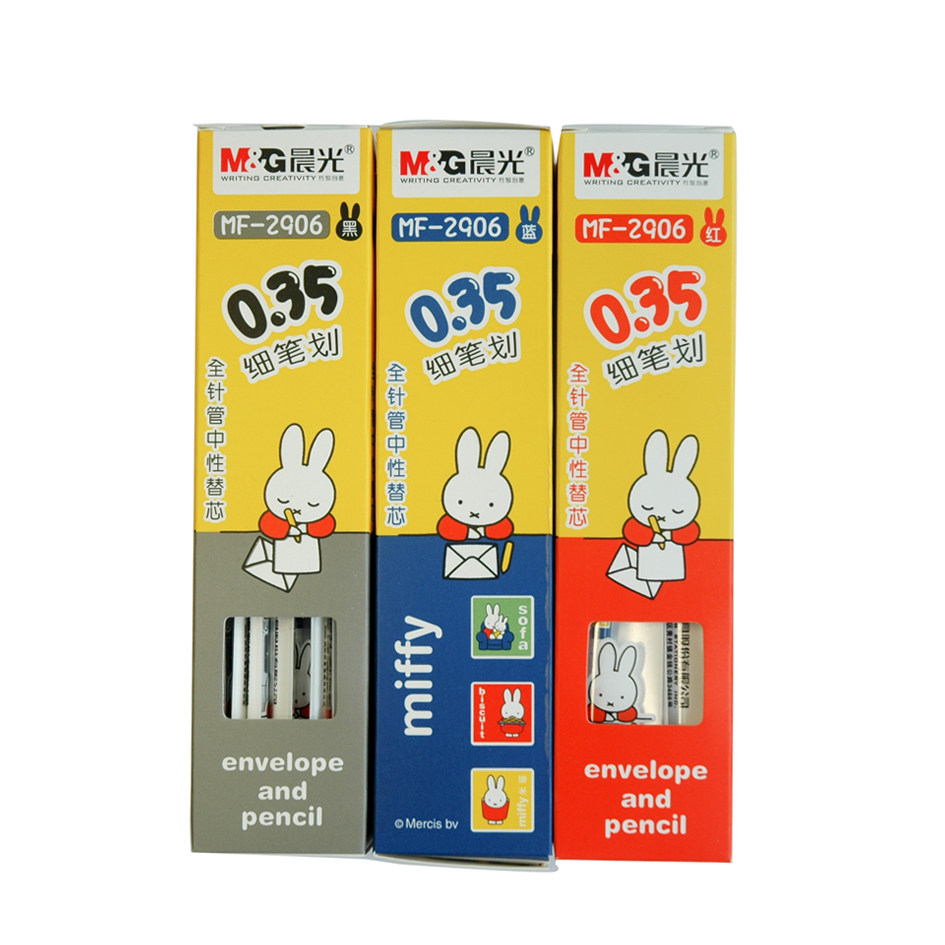 Morning light Mify 0 35MM full needle tube Pen Pole Fine Water-based Pen Refill in pen refill MF-2906