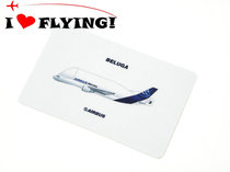 I love flying) European AIRBUS airline BELUGA bus card sticker card meal card sticker CREW