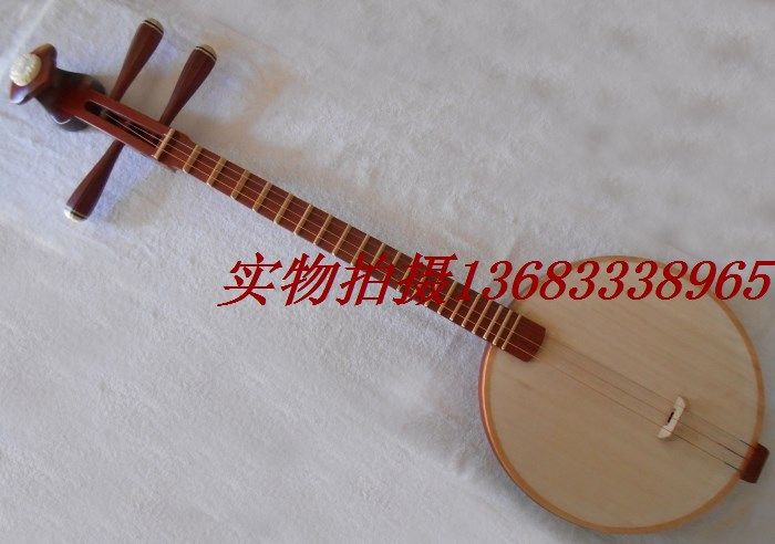 Manufacturer direct sales pear wood head flower bone flower Qinqin red wood Qin organ with bag  