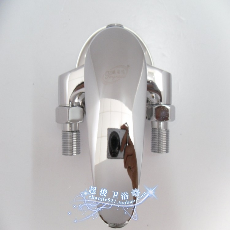 Punch Drilling Special price All-copper Ming Shower Taps Solar hot and cold water mixing valve Ming fitting triangular shower tap 