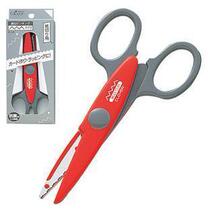 Meiyi Brothers direct sales*Japan Coke (clover) paper-cut serrated lace scissors 13 5cm (36-636)