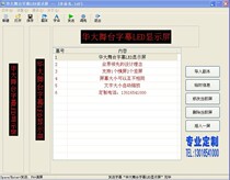 Stage caption LED display screen for the screen