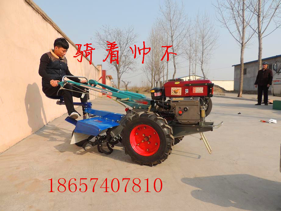Changzhou High-powered Diesel Rotovator Rear Rotary Tillage Diesel Mini-Cultivator hand-ploughing machine Hand-ploughing machine 4-drive