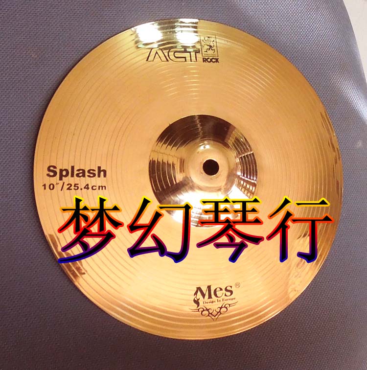 MES Water Cymbal Treble Cymbals Rack Drum Hanging Cymbals Pearl Dot ACT Sleeve Cymbals -10 inches 25 Hammer Meters