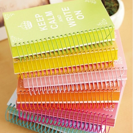 Thickened loose-leaf notepad cute loose-leaf coil This thick vertical side turns blank inner page Business upscale notebook