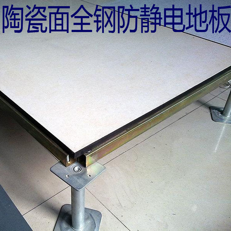 Wuhan Spot All Steel Tile Ivory White Ceramic Surface Anti-Static Activity Floor Room Distribution Room
