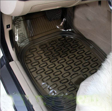 Car transparent foot pad PVC plastic footbed universal five-color optional waterproof anti-sediment foot mat