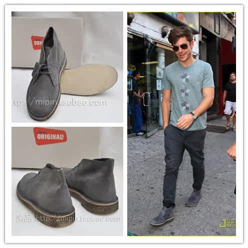 clarks originals desert boot grey