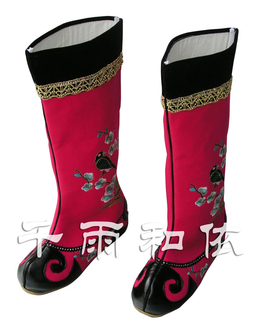 Embroidered High Drum Fast Boots Wu Sheng Wutan Knife Matan Opera Costume Stage Performance Clothing Opera Supplies Shoes 19