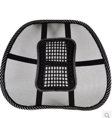 汽车腰靠 车用靠背垫木珠透气腰托新款腰枕腰靠垫 办公室护腰垫