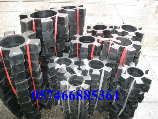 Rubber hexagonal elastic ring coupling buffer pad T-shaped plum blossom hexagonal water pump pair wheel pad coupling rubber pad