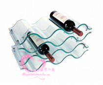 Factory direct creative fashion decorative plexiglass acrylic crystal transparent wine rack storage rack