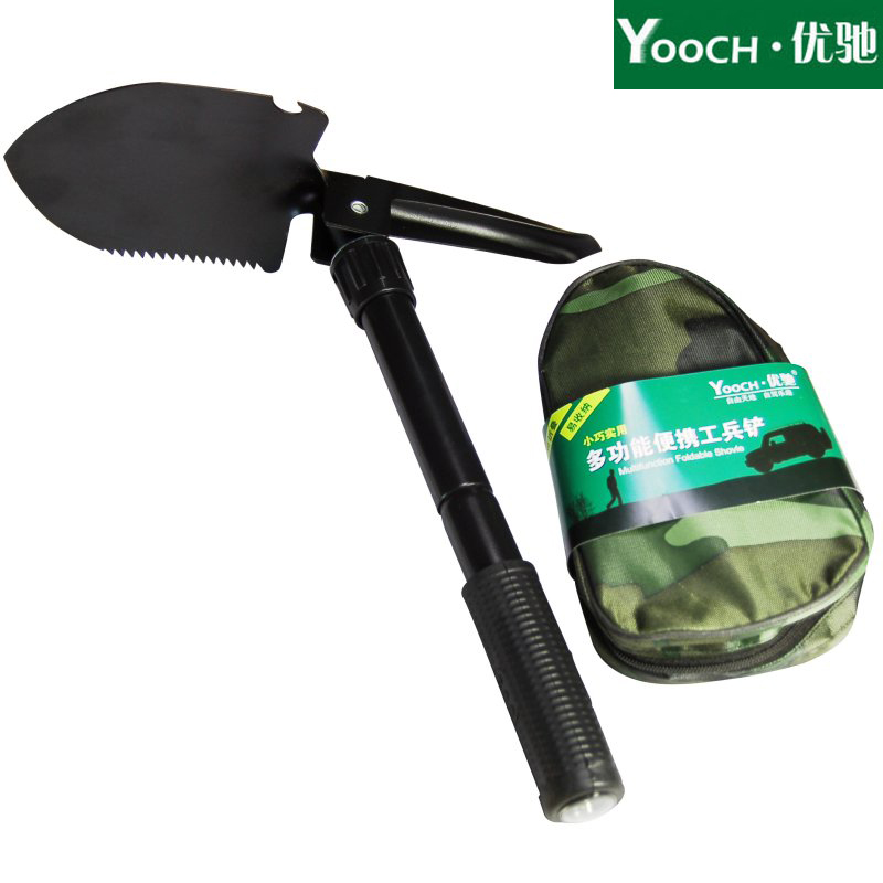 优驰 多功能便携式车用应急兵工铲 汽车急救工具自驾出游必备用品
