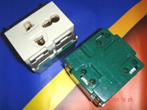 (Physical Shop Diamond Seller) Three-pole multifunctional power socket module (120-type ground plug special)