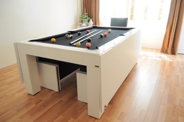 Open - type hinged hinge - type solid wood multi - function 2016 bright new products standard seven - foot table table table table