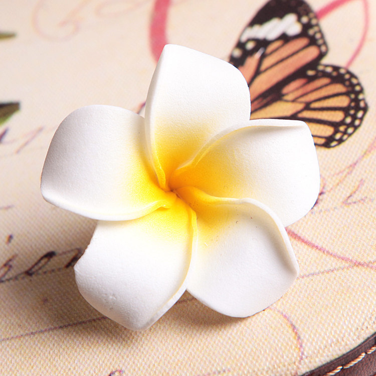 Frangipani head ornaments hair clip side clip jewelry Bali beach seaside vacation photo bride photo Korean hair circle