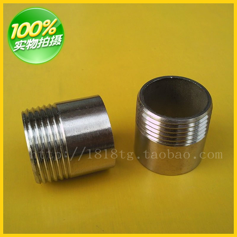 Outer wire welding wire head stainless steel pipe fittings stainless steel single head wire welding DN40 1 5 inches 11 2