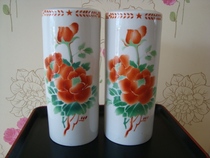 B0044 Cultural Revolution Five Star Peony Peony Flowers Hat Pair a pair of paintings and hair color Very good full product