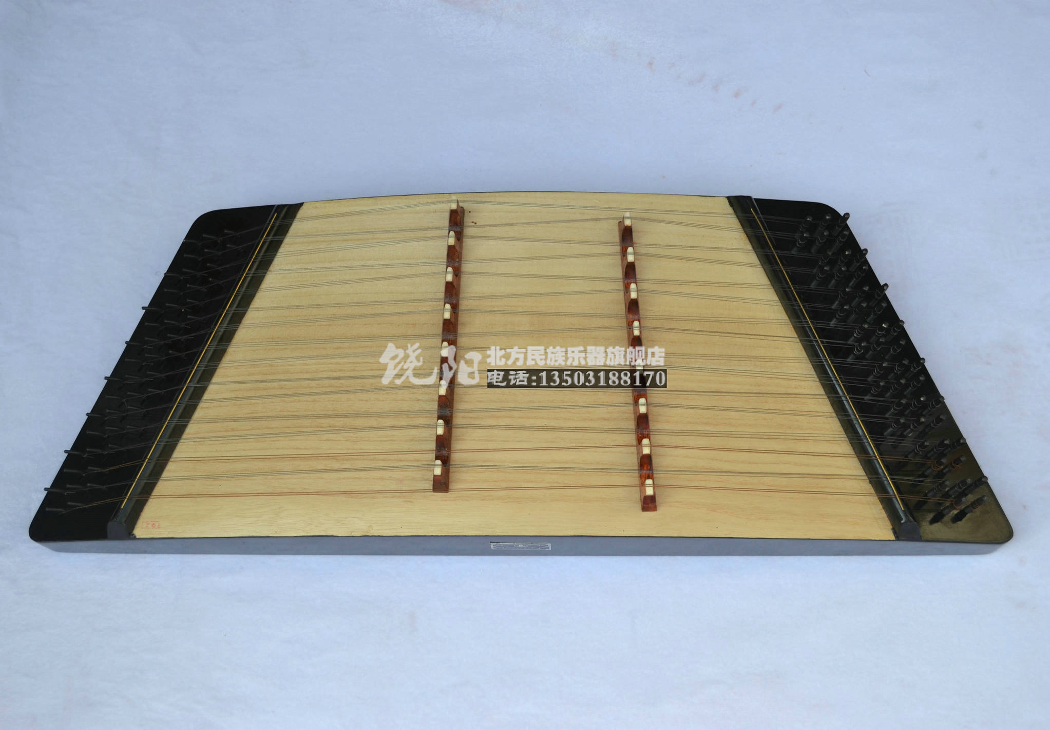 Hebei Raoyang Northern National musical instruments Eight-tone dulcimer Two-row code dulcimer with piano box Qin Bamboo wrench Children's dulcimer