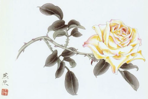 SU Embroidery Diy Kit Junior Rose Flower 24*35