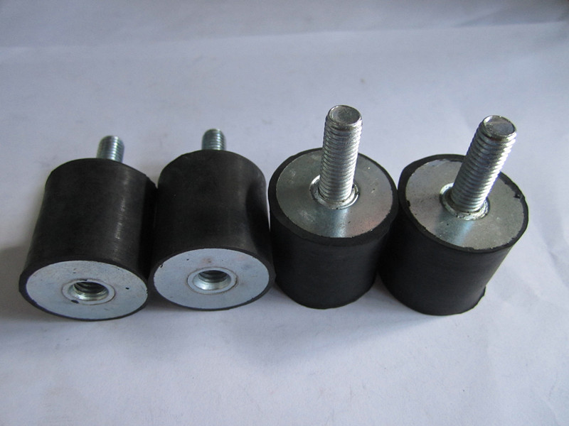 Rubber shock absorber cushion 25*25 one side outer wire and the other inner wire