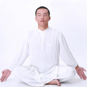 尤佳棉料秋冬男款瑜伽服男士宽松瑜珈服印度瑜伽套装大师服垂感好