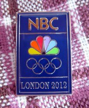2012 London Olympic Games Badge NBC Media Remembrance Chapter