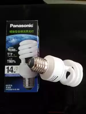 Light source energy-saving lamp Panasonic spiral lamp 14W 6500K 2700K large spiral mouth white light yellow light