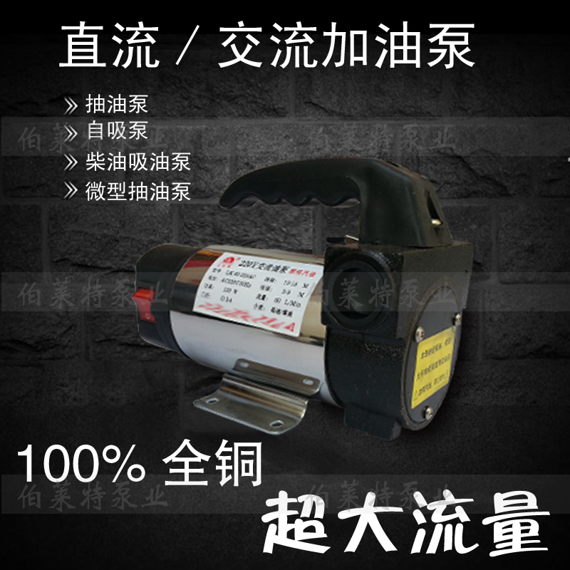 12v24V220V DC AC refueling pump Pumping pump Self-priming diesel suction pump Micro pumping machine large flow