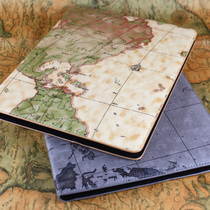 Apple ipad2 tablet leather case ipad3 shell ipad4 ultra-thin protective shell world map protective cover