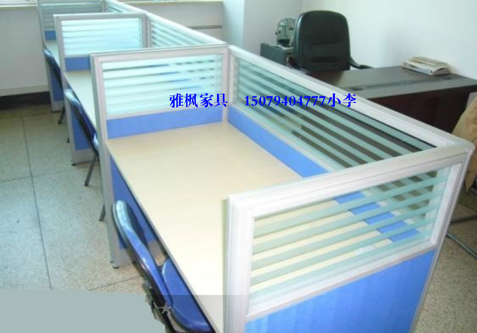 Shanghai Simple Furniture Commercial Screen Partition Multiple People Composition Brief Modern Staff Computer Mobile Office Table And Chairs
