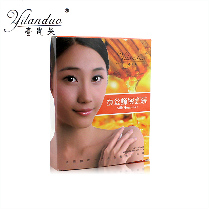 壹岚朵蚕丝蜂蜜套装精装五合一推荐滋润奶浴奶膏按摩沐浴液 套盒