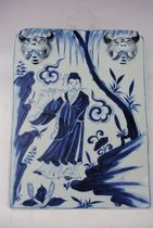 yuan qing hua Vitrolite painting of the Eight Immortals of han xiang zi