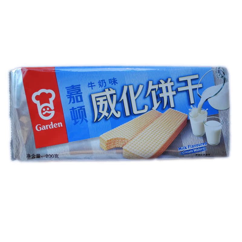 【天猫超市】嘉顿威化饼干嘉顿牛奶味威化饼干袋装200g 威化饼干