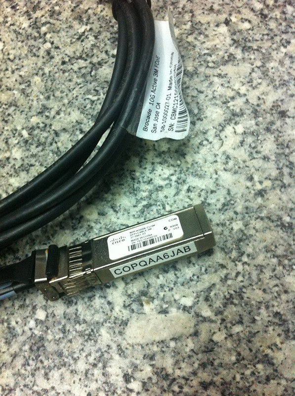 Cisco CISCO SFP-H10GB-CU3.0M SFP+CABLE 10 Gigabit Fiber Optic Cable