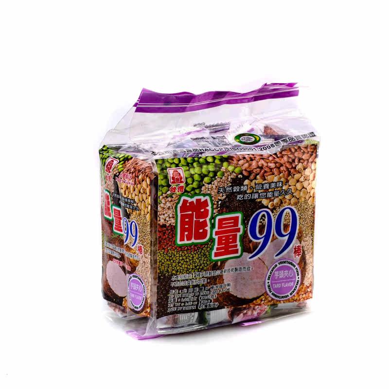 【天猫超市】原装台湾进口北田能量99棒(芋头)180g人气零食