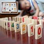 Đồ chơi số học Dominoes Hoạt động toán học Khối xây dựng kỹ thuật số Công cụ giảng dạy toán học Chơi câu đố - Khối xây dựng đồ chơi cho bé 3 tuổi