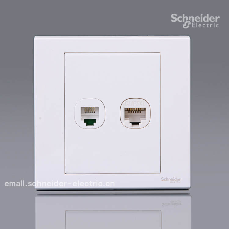 Schneider Switch Socket Ruyi Series Telephone Computer Socket Weak Electric Socket Promotion