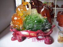 Imitation jade pendulum piece Manfu Home Residence Decoration Joe Relocation New Residence for the Opening of a Merchants Handicraft Pendulum