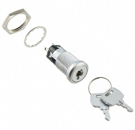 SK-12BA imported Japanese nkk day open SK12BAW01 key switch SK13DAW01 key lock switch