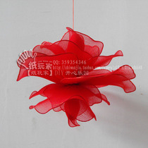 Dance Props Interior Decoration Wedding Movie house Background Large silk screen flower finished pendant with double sided rose 0007 #