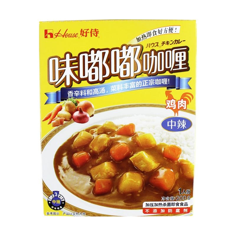 【天猫超市】好侍味嘟嘟200g鸡肉咖喱(中辣) 加热即食方便美味