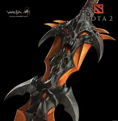 Dota2 纯正doom 末日恶魔刀锋虚拟神话武器weta全球限量